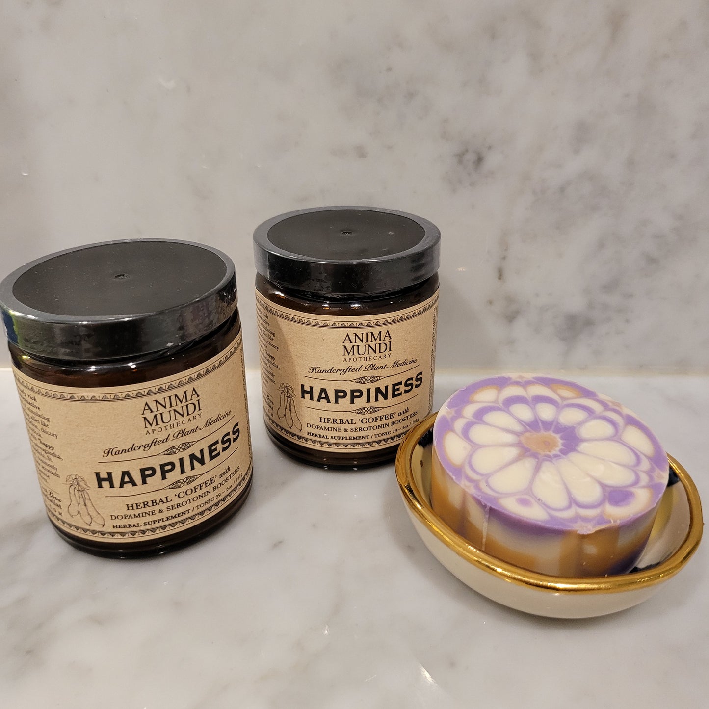 HAPPINESS Powder: Herbal Coffee, Serotonin + Dopamine